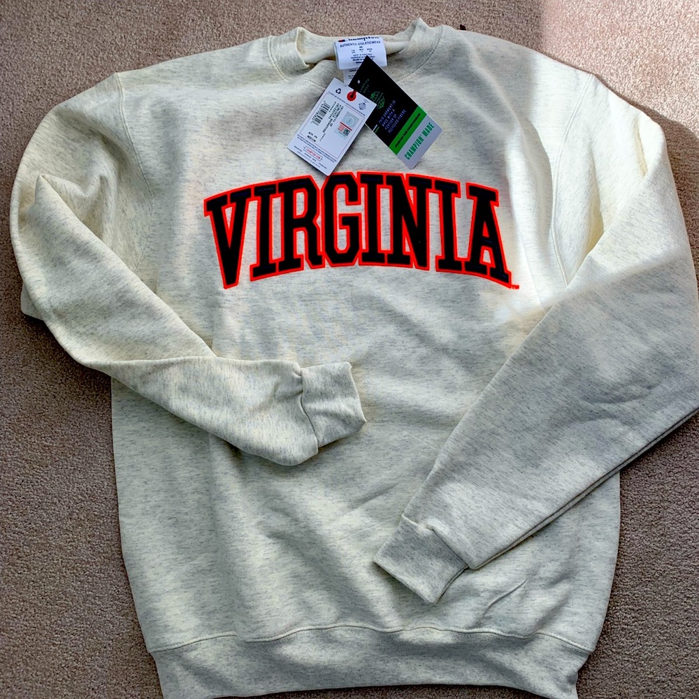 University of Virginia crew neck sweatshirt